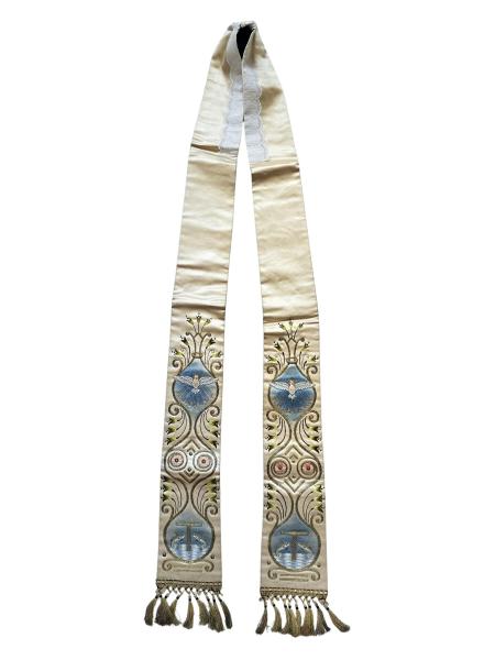 Antike Stola für Ornat, Messgewand, Vestment um 1900