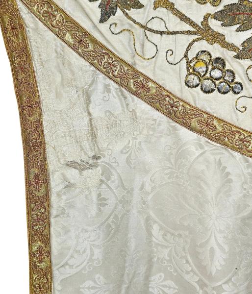 Antique chasuble, vestment, Ornat, around 1900