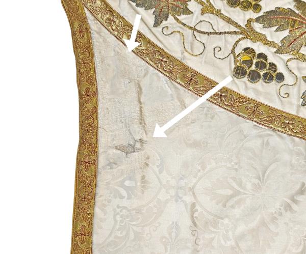Antique chasuble, vestment, Ornat, around 1900