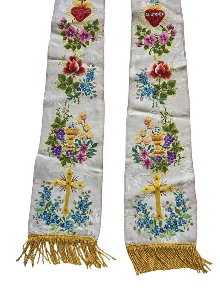 Antique Stole for Vestment, Casuble, Ornat, ~ 1920