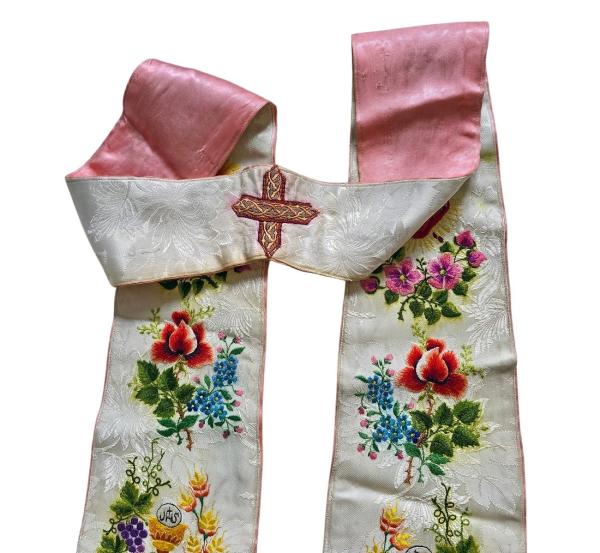 Antique Stole for Vestment, Casuble, Ornat, ~ 1920