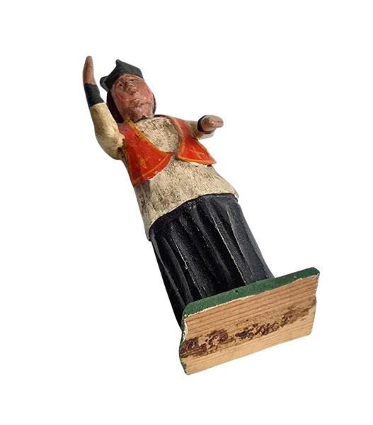 Antique grulich crib figurine, Priest around 1900 (10 cm)