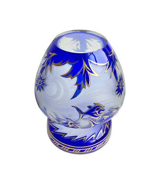 Art deco Vase, Krásno nad Bečvou, Glasfabrik Samuel Reich & Co., around 1935