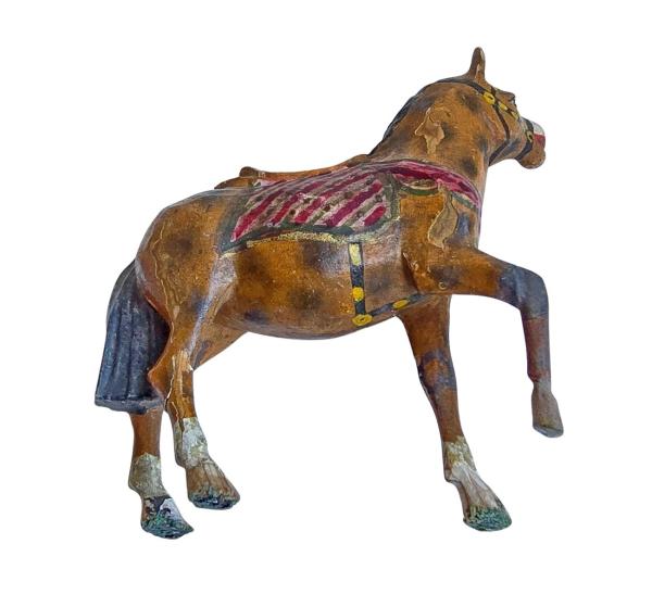 Antike Krippenfigur / Pferd um 1900