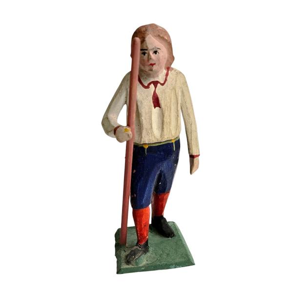Antique grulich crib figurine, Shepherd around 1900  (10 cm)