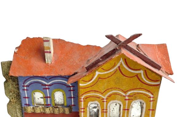 Antique Grulich crib building, 19th century
