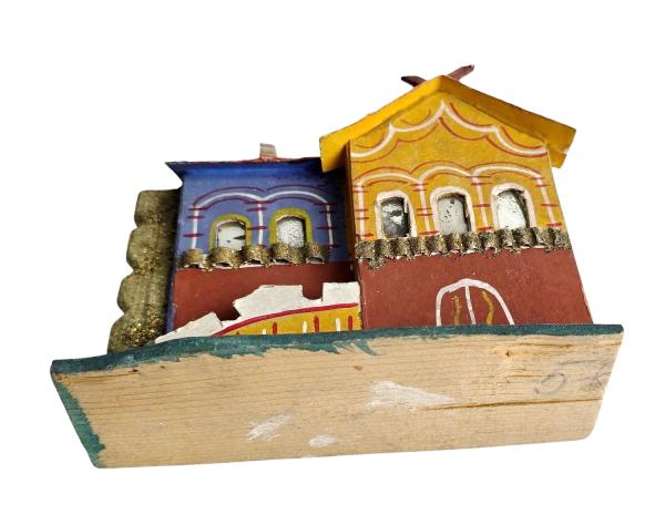 Antique Grulich crib building, 19th century