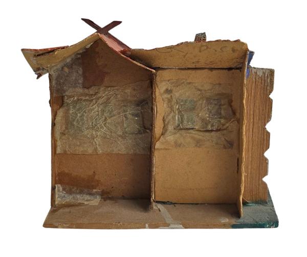 Antique Grulich crib building, 19th century
