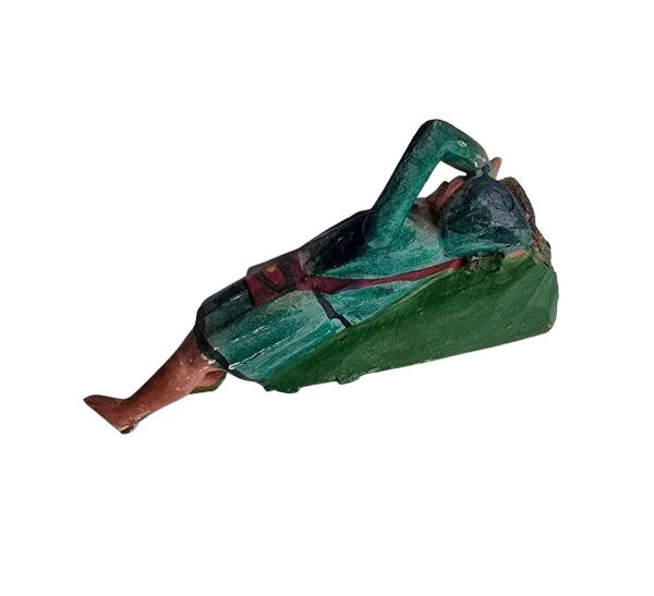 Antique grulich crib figurine, sleeping shepherd, around 1900 (10 cm)