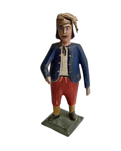 Antique grulich crib figurine, Miller around 1900 (10 cm)
