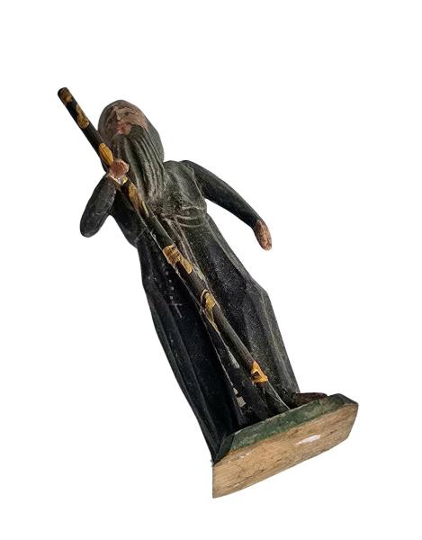 Antique grulich crib figurine, Monk around 1900 (10 cm)