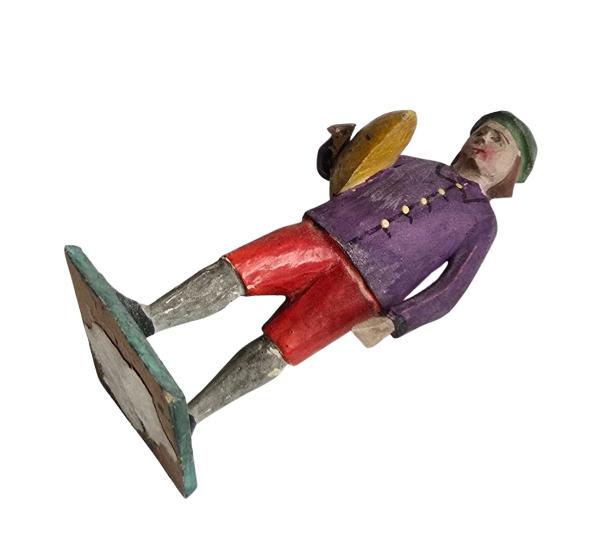 Antique grulich crib figurine, Gift bringer  around 1900 (10 cm)