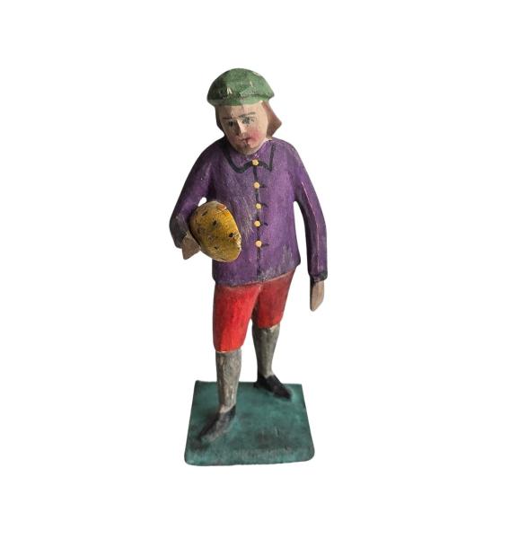 Antique grulich crib figurine, Gift bringer  around 1900 (10 cm)