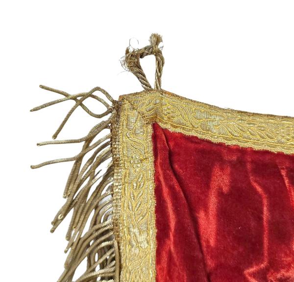 Antikes Rückenschild für, Ornat, Chormantel, Vestment, Pluviale, um 1900