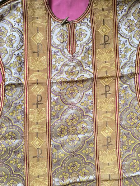 Antique chasuble, vestment, Ornat, Austria around 1900