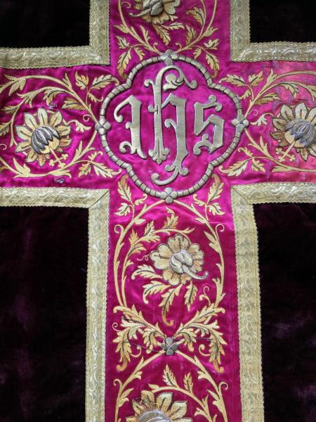 Antique chasuble, vestment, Ornat, around 1900