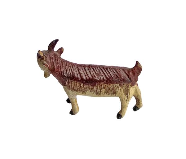 Antike Grulicher Krippenfigur / Ziege um 1900