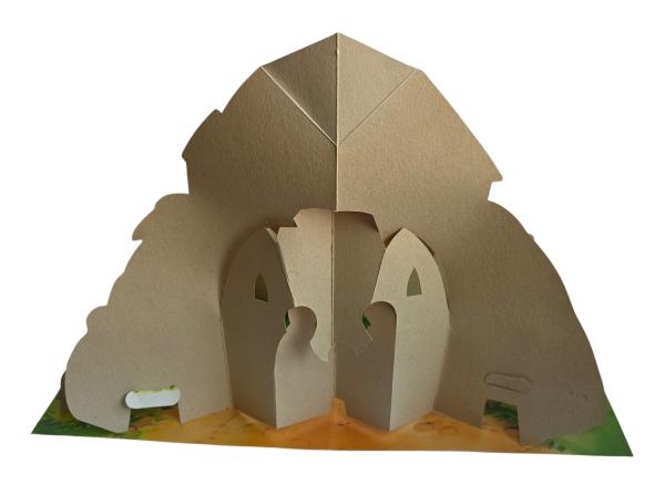 Cardboard Pop-up Nativity Scene around 70s