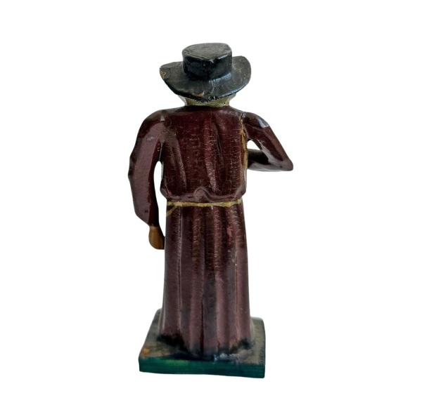 Antique grulich crib figurine, monk with praying book around 1900 (10 cm)