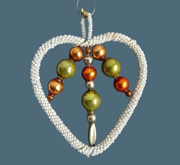 Beaded Glass Ornament, Gablonz around 1920/1930