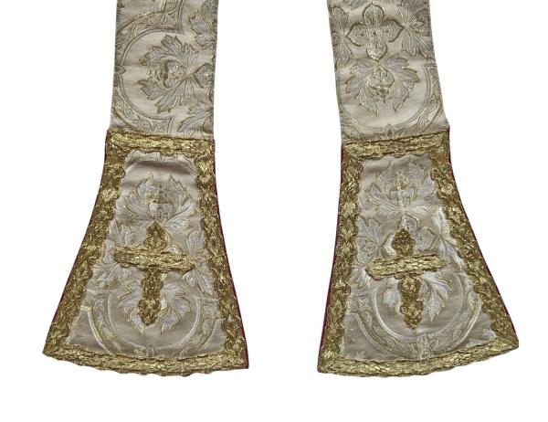 Antike Stola für Ornat, Messgewand, Vestment, um 1900