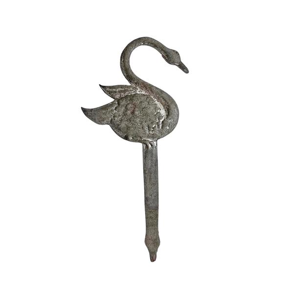 Antique Christmas tree decoration, apple holder made of embossed sheet metal around 1900