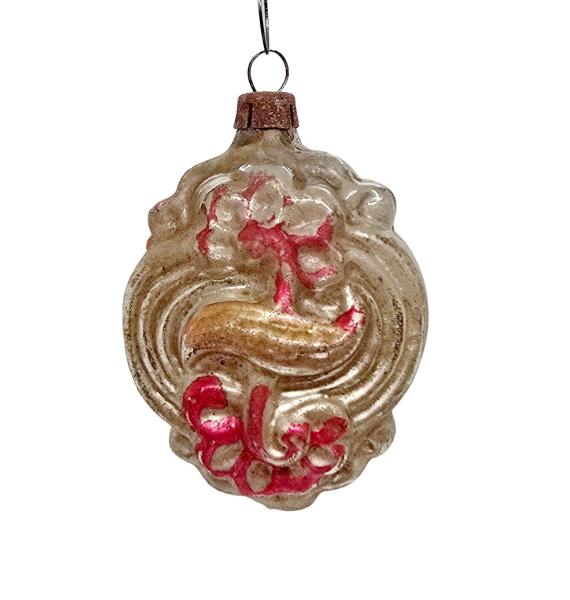 Antique art nouveau kugel, lauscha around 1880/1890
