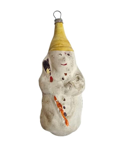 Antiker Christbaumschmuck, Schneemann um 1920