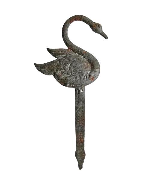 Antique Christmas tree decoration, apple holder made of embossed sheet metal around 1900