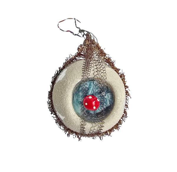Indent Glass Ornament, lauscha around 1930