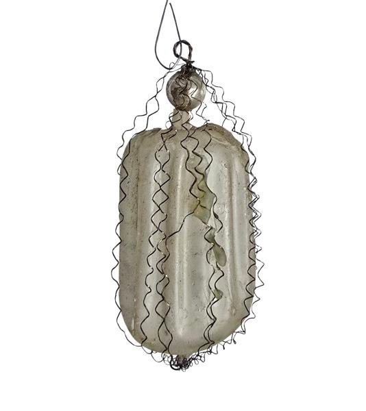 Viktorianisches Ornament mit leonischen Drähten um 1900