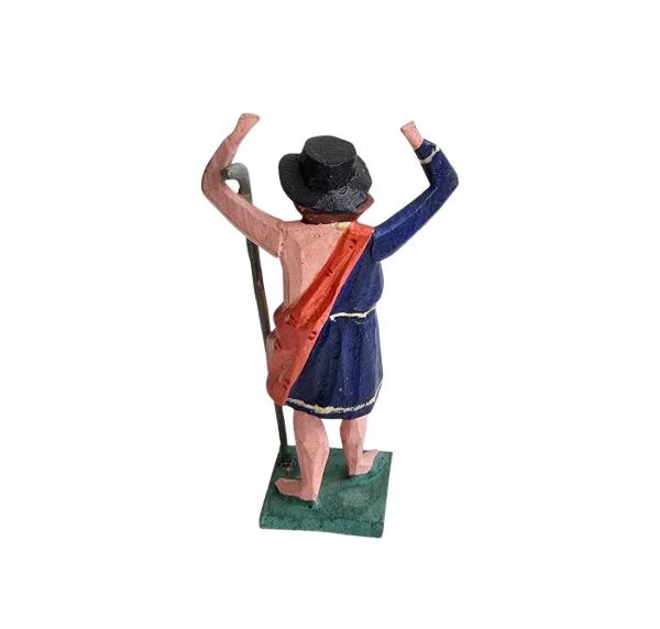 Antike Grulicher Krippenfigur / Hirte um 1920 (7 cm)