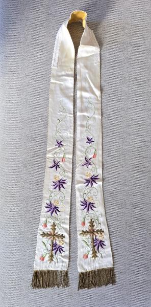 Antike Stola für Ornat, Messgewand, Vestment um 1900