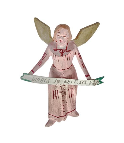Antike Grulicher Krippenfigur / Verkündigungsengel, um 1920 (7 cm)