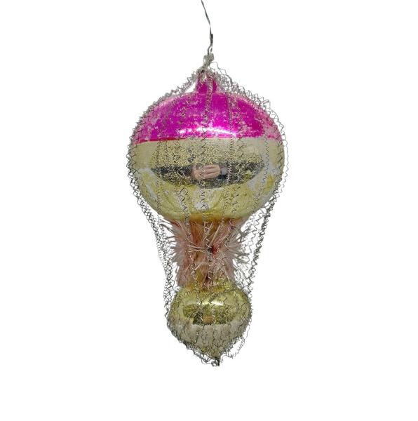 Antique wire wrapped balloon, lauscha around 1930