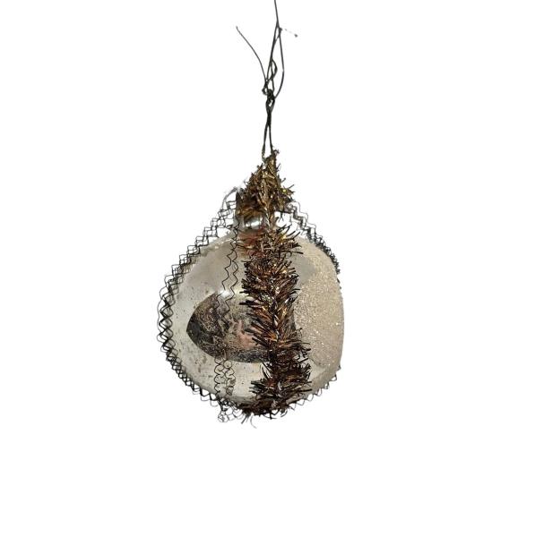 Indent Glass Ornament, lauscha around 1930