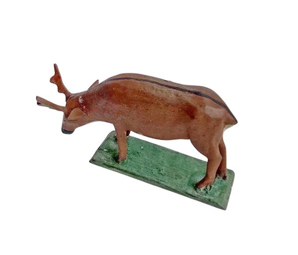 Antike Grulicher Krippenfigur / Hirsch1900 (7 cm)