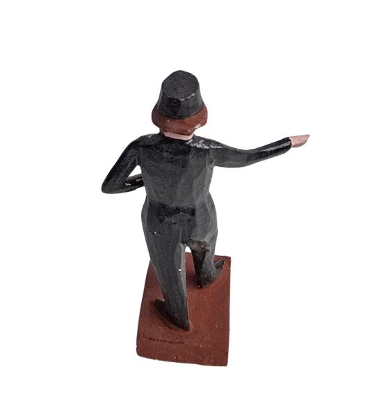 Antike Grulicher Krippenfigur / Bergmann um 1900 (7 cm)