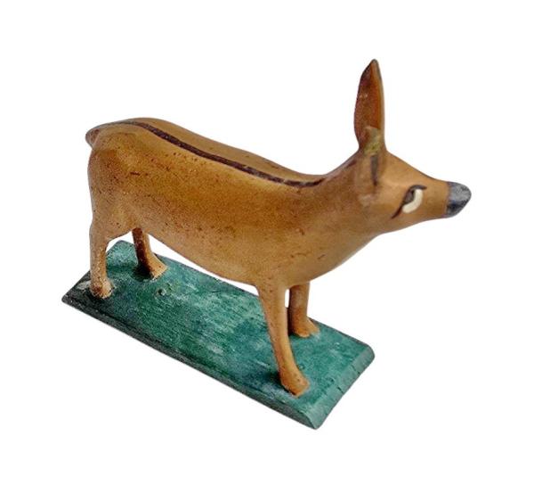 Antike Grulicher Krippenfigur / Reh um 1920