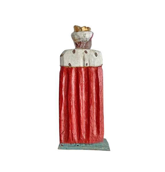 Antike Grulicher Krippenfigur / König Caspar um 1900 (7 cm)