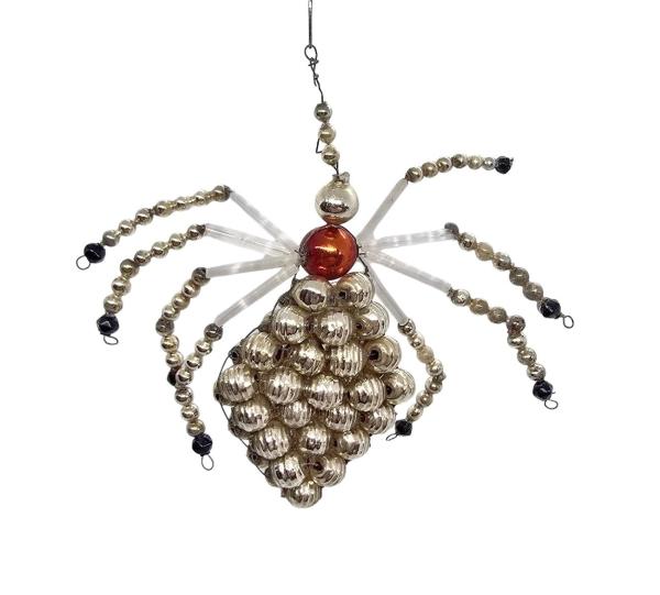 Gablonzer Spinne aus Glasperlen um 1930