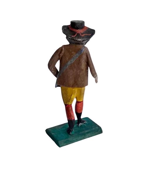 Antike Grulicher Krippenfigur / Hirte um 1900 (7 cm)