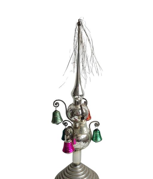Wire wrapped christmas tree topper, around 1950