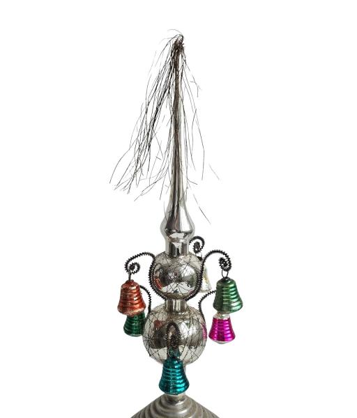 Wire wrapped christmas tree topper, around 1950