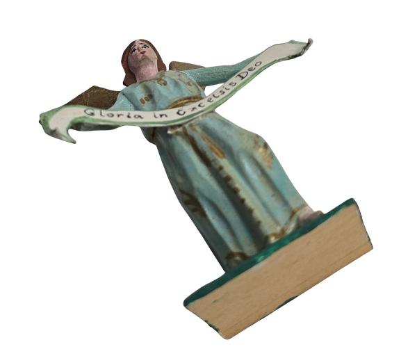 Antique grulich crib figurine, angel of annunciation, around 1900  (10 cm)