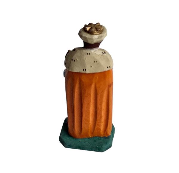 Antike Grulicher Krippenfigur / König Caspar um 1900 (7 cm)