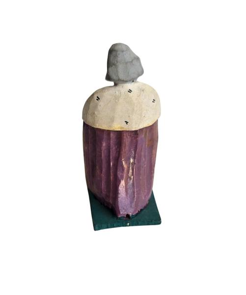 Antike Grulicher Krippenfigur / König Melchior um 1920  (7 cm)