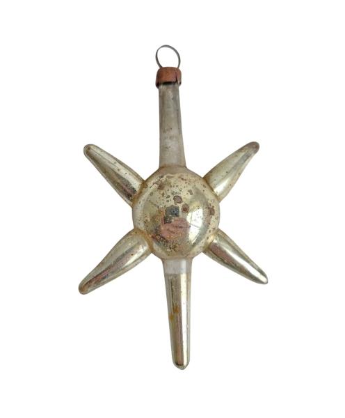 Antiker Christbaumschmuck, Lauscha Stern / Komet um 1900