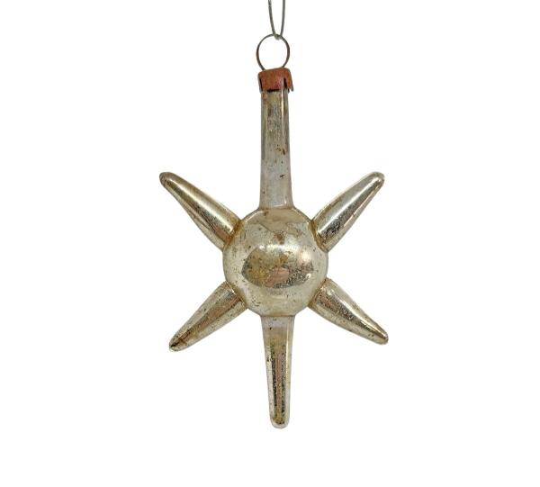 Antiker Christbaumschmuck, Lauscha Stern / Komet um 1900