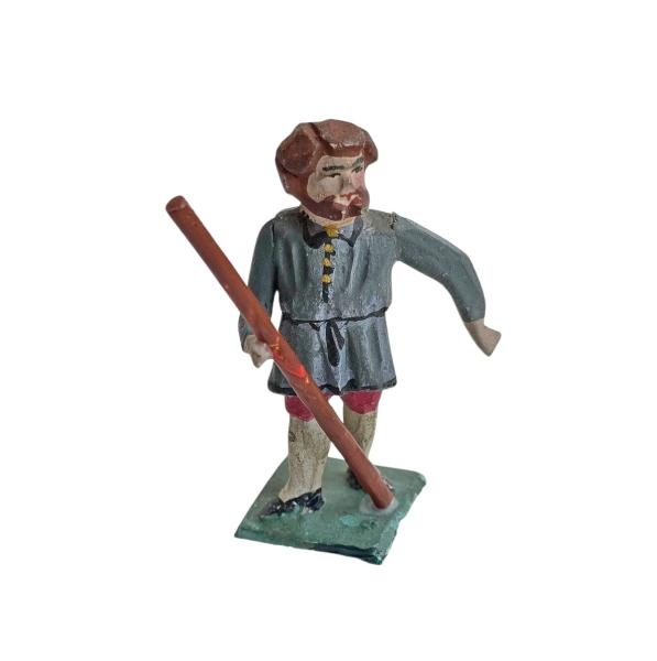 Antike Grulicher Krippenfigur / Hirte um 1900 (7 cm)